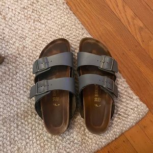 Dark Blue/Grey Birkenstock Arizona- Size 39